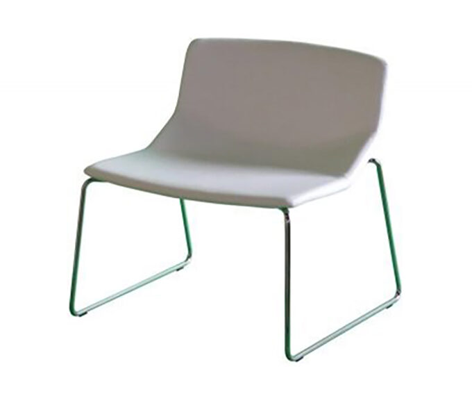 FAST White Upholstered Armchair